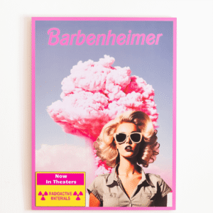 Quadro Autoral Barbenheimer - Girls Power