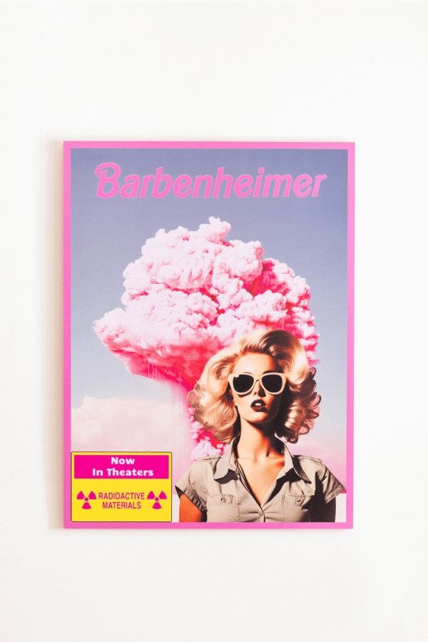 Quadro Autoral Barbenheimer - Girls Power