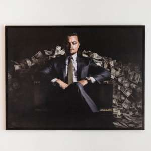 Quadro Autoral do Lobo de Wall Street