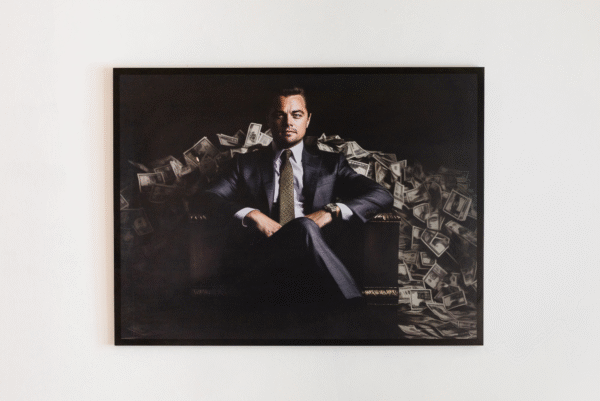 Quadro Autoral do Lobo de Wall Street