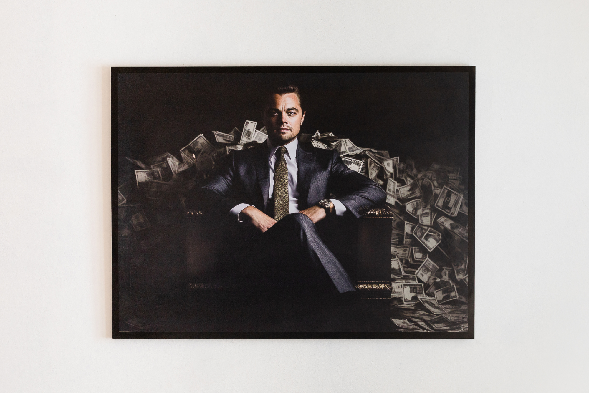 Quadro Autoral do Lobo de Wall Street